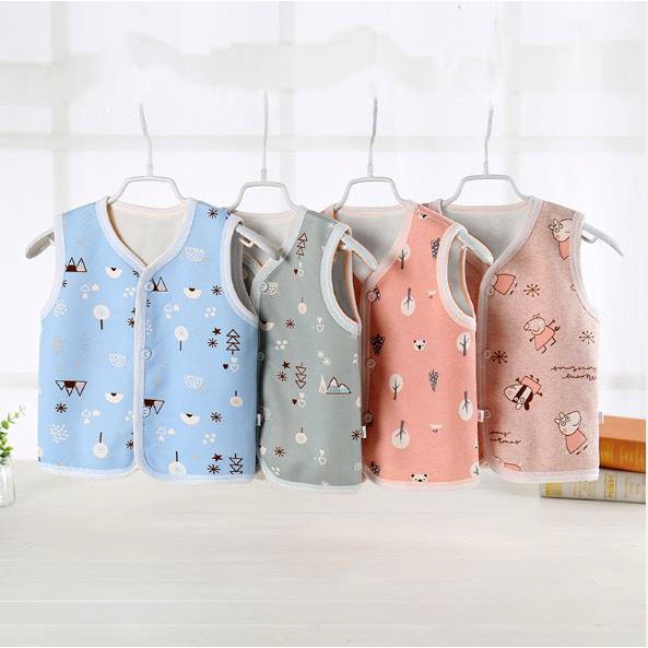 Áo gile nỉ bông cực đẹp cho bé trai và bé gái AM24
