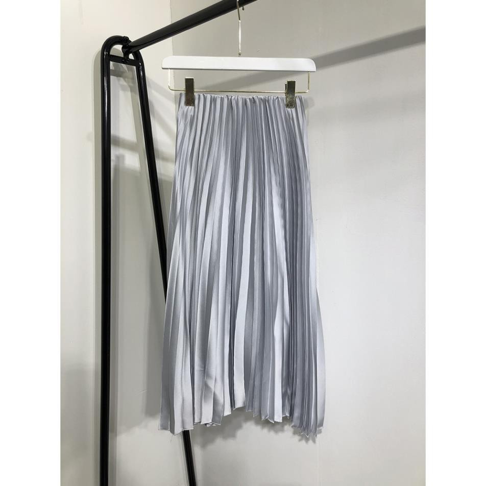 🍀 10.10 10.10 😍 🌸 🍀 9.9 Chân váy Zara màu trắng xám (Pleated Skirt) .. Đẹp . . Đẹp . .