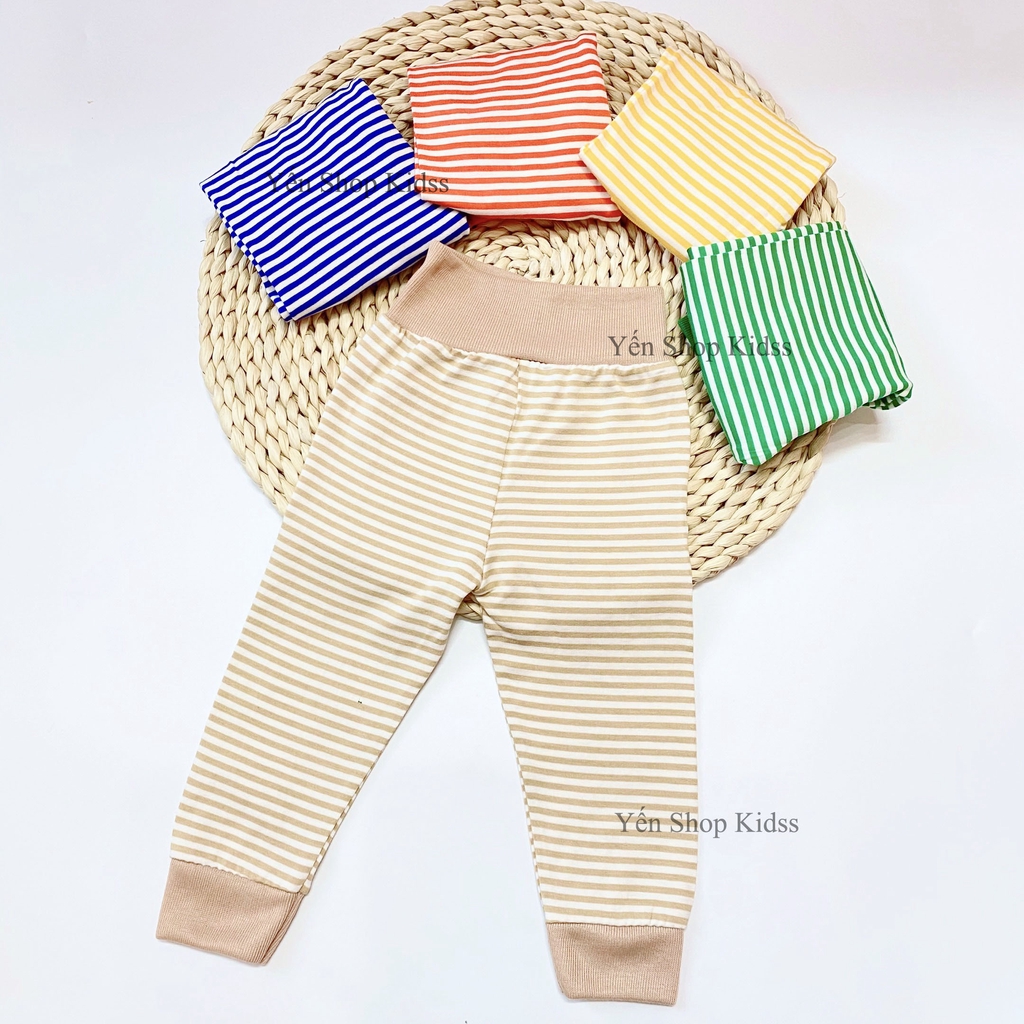 Bộ Dài Tay Kẻ Nhỏ Cạp Cao Minky Mom Cho Bé (7-19kg) (SP001285)