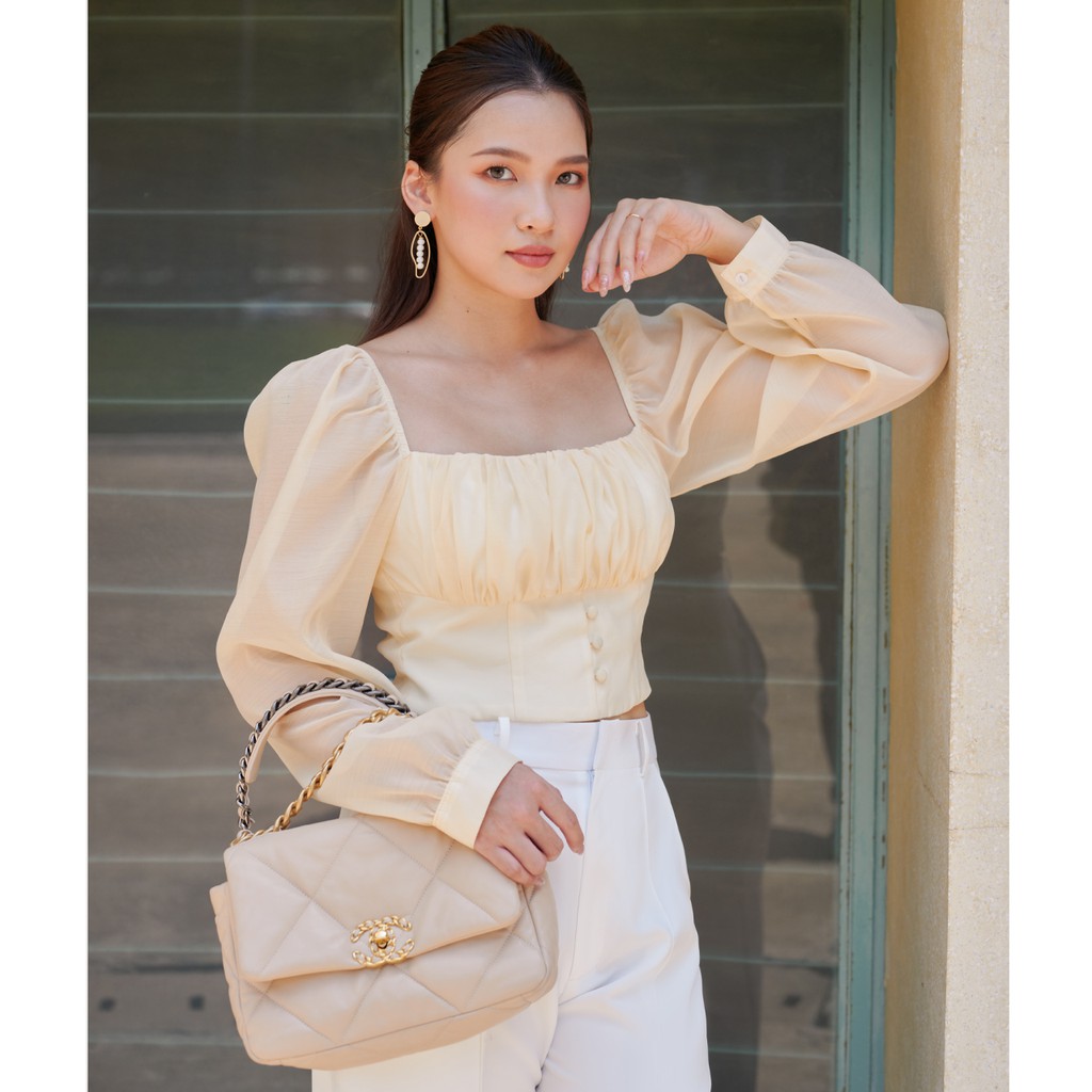 Des Fleurs - Áo kiểu tay bồng SOLEIL PUFF SLEEVE