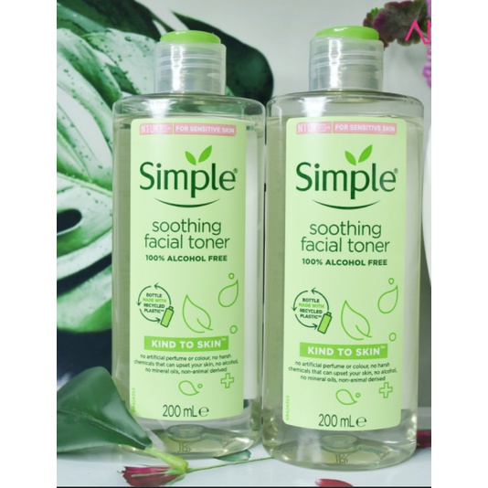 Nước Hoa Hồng Simple Dành Cho Da Nhạy Cảm 200ml Toner Simple