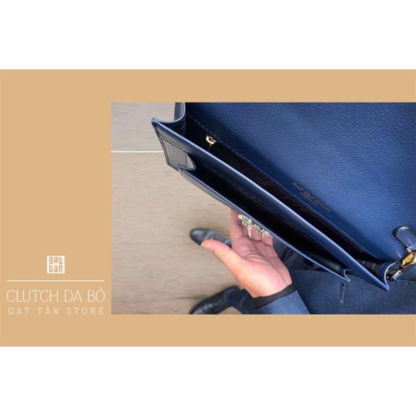 [BẢO HÀNH TRỌN ĐỜI] Clutch Nam / Clutch Công Sở Cao Cấp Hàng Đẹp Gạt Tàn Store / Cam Kết Da Bò Thật 100% - CL 49