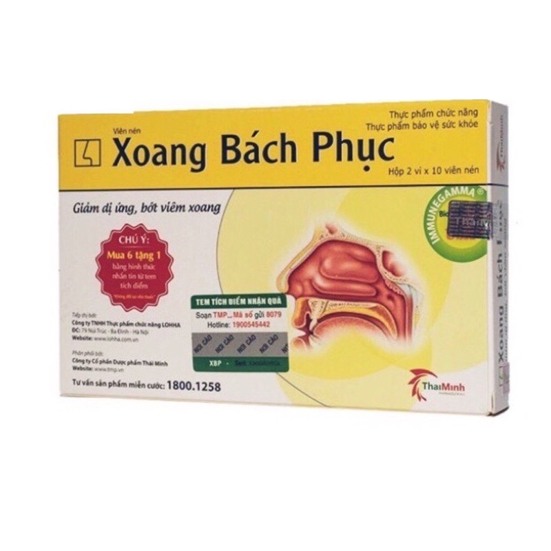 ✅ (CHÍNH HÃNG) XOANG BÁCH PHỤC - Giảm Dị Ứng , Bớt Viêm Xoang