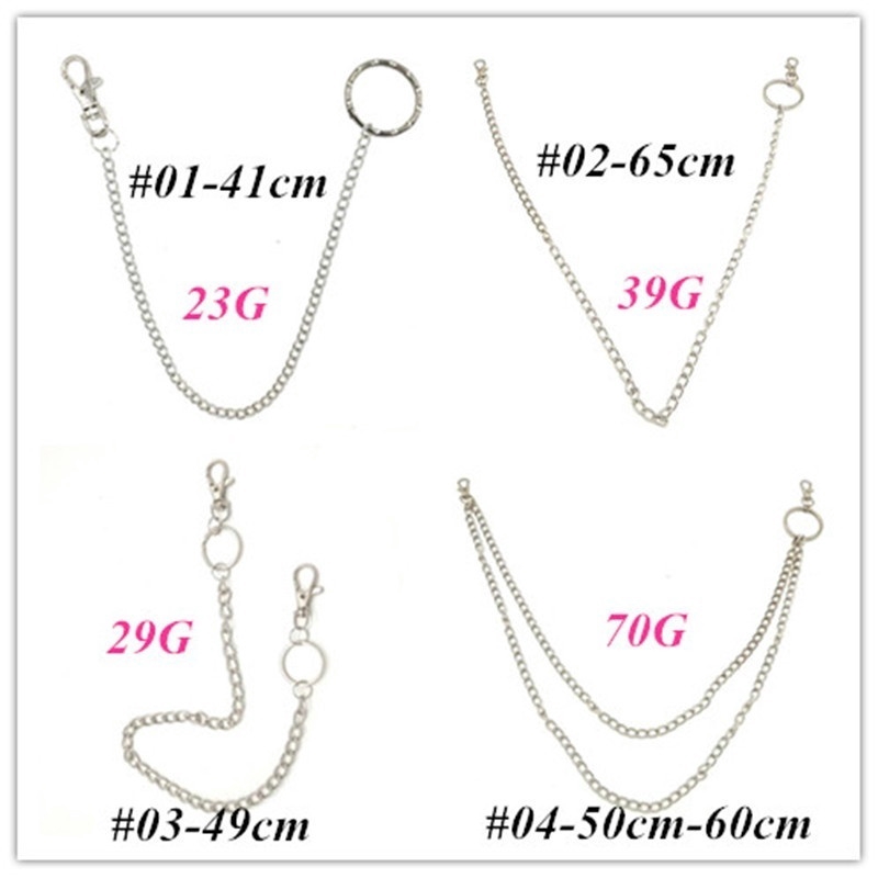 Móc khóa kim loại dạng quần jeans phong cách Rock