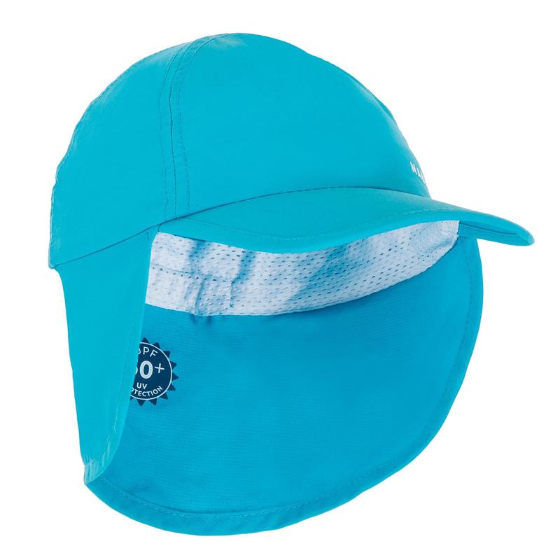 Mũ lưỡi trai chống tia cực tím Decathlon Nabaiji cho trẻ em - xanh dương