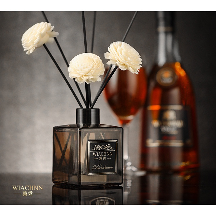 Tinh dầu khử mùi ô tô phiên bản màu đen sang trọng WIACHNN 50ml, decor phòng ngủ, bàn làm việc..