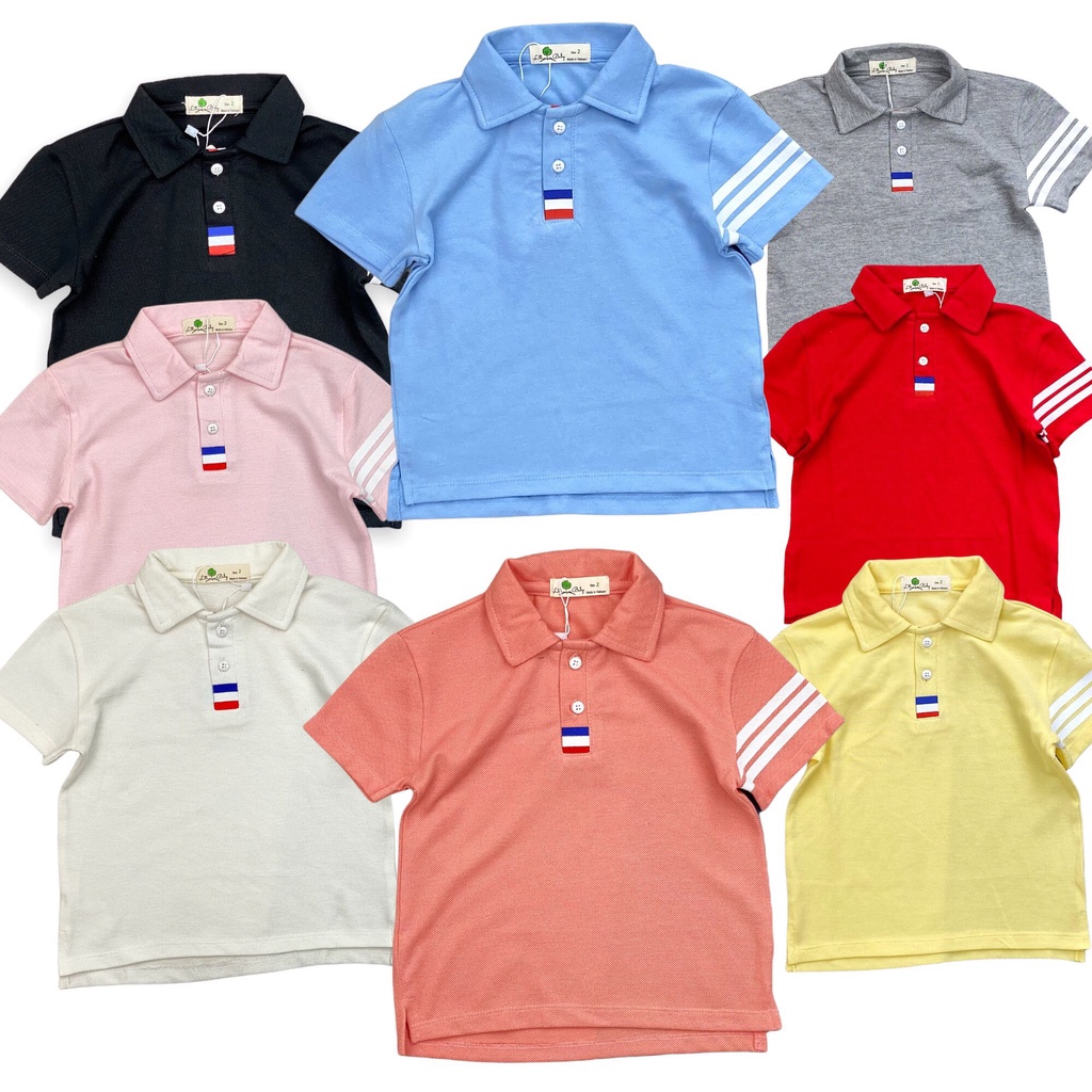 Áo Polo cho bé trai size 2-14T (10-40kg), chất thun cá sấu thoáng mát, hiệu Litibaby