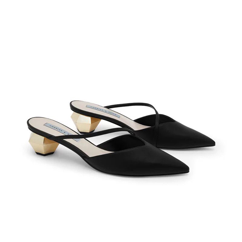 Sục Nữ Guốc Cnk Giày Thời Trang Mũi Nhọn Cao Cấp Quai Chéo Cao 5cm AILEE Siêu Xinh