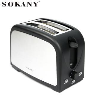 Máy nướng bánh mì tự nảy bánh công suất 800W SOKANY 2 HJT-008s  BẢO HÀNH