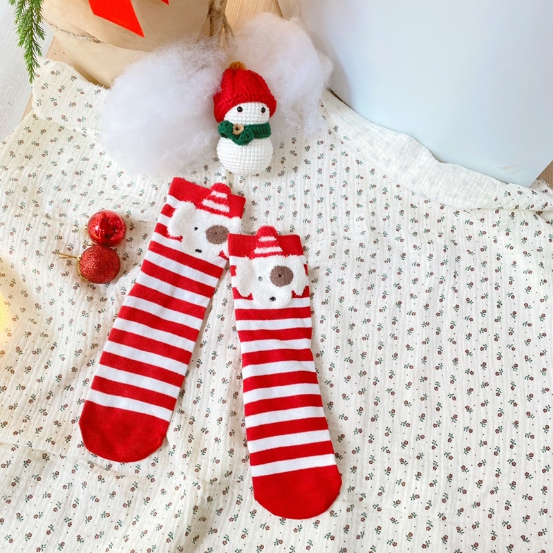 Vớ Giáng Sinh Cho Bé Mick And Milk 3,4,5,6,7,8,9,10 Tuổi Tất Dài Giữ Ấm Bé Trai Bé Gái Hình Noel Dễ Thương