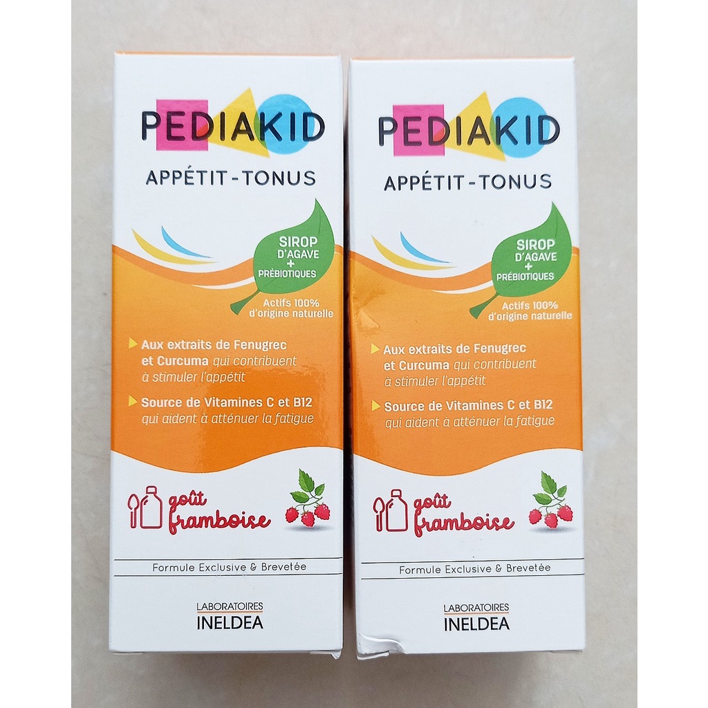 Siro ăn ngon Pediakid Appétit - Tonus chai 125ml (Pháp). Giúp trẻ ăn ngon, tăng hấp thu, tăng cân cho bé từ 6 tháng tuổi
