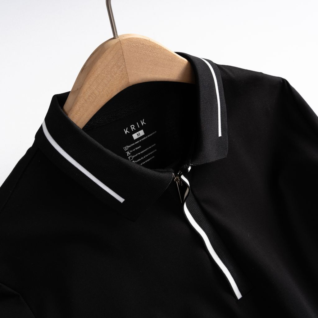 Áo Phông Polo Local Brand Nam Đẹp Chính Hãng KRIK Chất Vải Cotton Có Khóa Zip 4006 | BigBuy360 - bigbuy360.vn