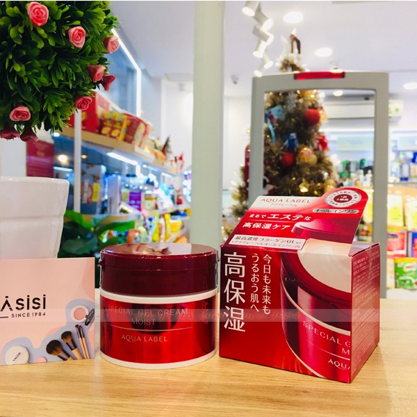 Kem Dưỡng 5 Công Dụng SHISEIDO - Aqualabel Special Gel Cream Moist 90g (Đỏ)