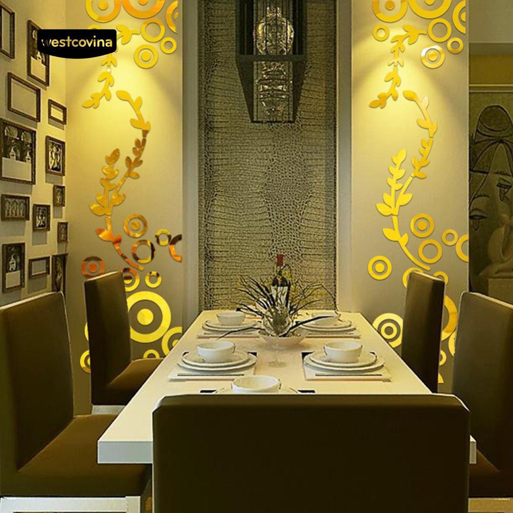 Set miếng dán tráng gương trang trí