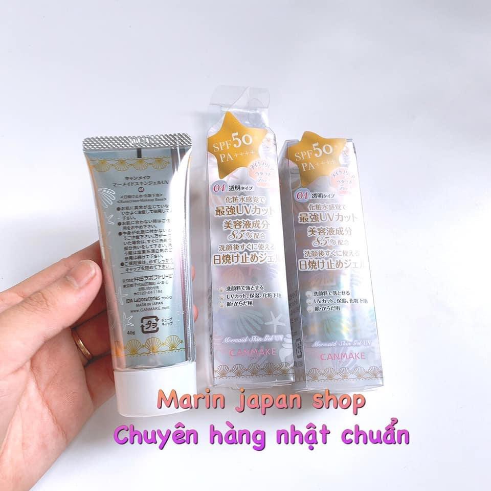 (SALE 350k-&gt; 235k)KEM LÓT CHỐNG NẮNG-MERMAID SKIN GEL UV CANMAKE NHẬT BẢN