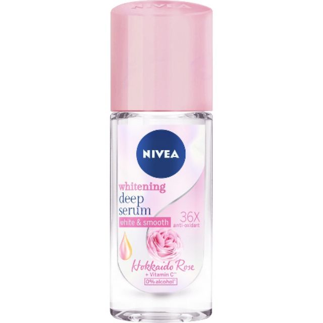 LĂN NGĂN MÙI NIVEA SERUM GIÚP DƯỠNG TRẮNG CHUYÊN SÂU HƯƠNG HOA HỒNG HOKKAIDO