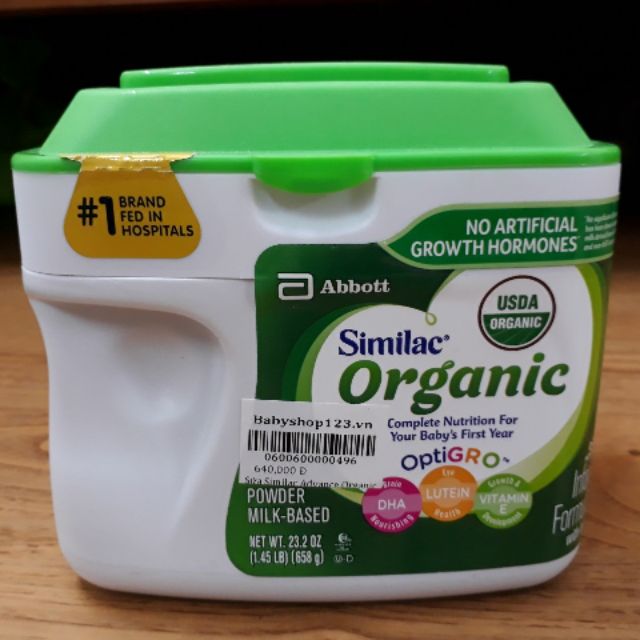 Sữa Similac organic hàng xách tay từ Mỹ