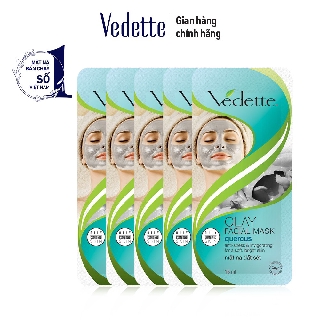 Combo 5 Mặt nạ đất sét sạch sâu dịu nhẹ Vedette Mask Quercus