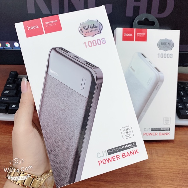 Sạc Dự Phòng Hoco CJ1 Dung Lượng 10000mah - 2 Cổng Sạc Nhanh 2.1A