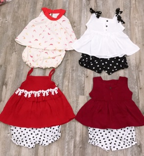 combo set đồ cho bé gái(4bô hoặc bộ và váy)