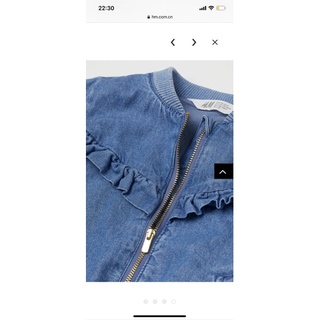Bomber demin jacket bé gái
