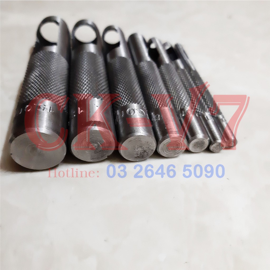 Đục Lỗ Gioăng, Bộ Dụng Cụ Đục Lỗ tròn 7 Chi Tiết 3-15mm