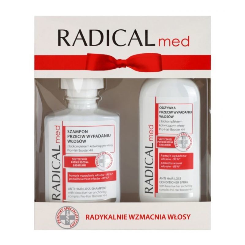 Combo Dầu Gội và Xịt Dưỡng Radical Med Đỏ Giảm Rụng Tóc