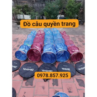 Giỏ đựng cá daiwa rộng 40cm vành inox mắt lưới chất liệu dù