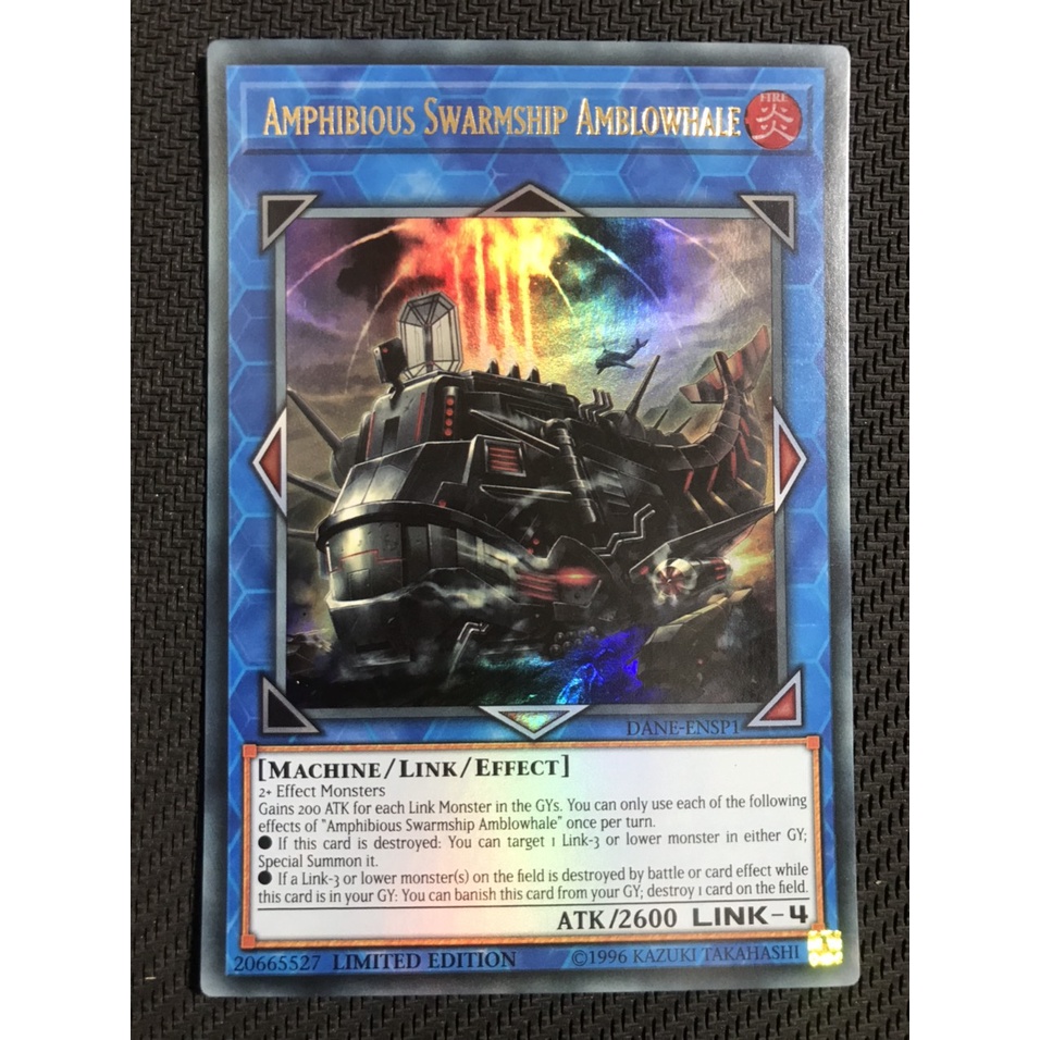 Thẻ bài Yugioh DANE-ENSP1 - Amphibious Swarmship Amblowhale - Limited Edition - Ultra Rare