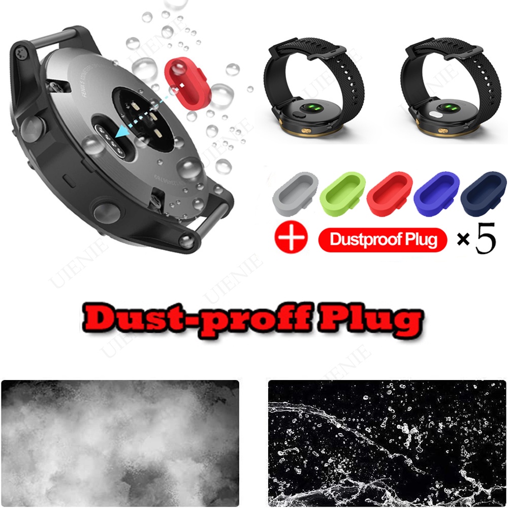 Dây Đeo Thay Thế Bằng Silicone Có Nút Chống Bụi Cho Garmin Venu 2 plus Vivoactive 4 Garmin Vivoactive 4S 4 Forerunner 245