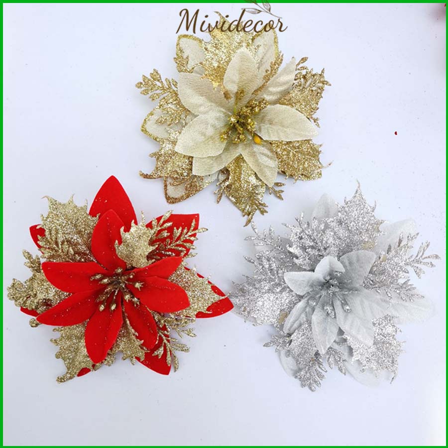 Phụ kiện trang trí cây thông Noel hoa trạng nguyên trang trí mâm lễ oản trang trí giáng sinh tết năm mới