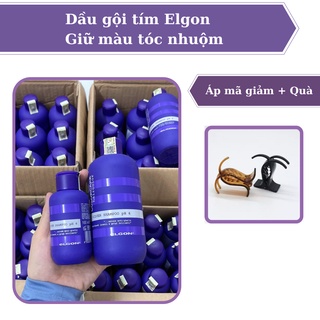 HCM HOẢ TỐC - Dầu gội tím khử vàng tóc ELGON - NPP chính hãng từ công ty Nhập Khẩu