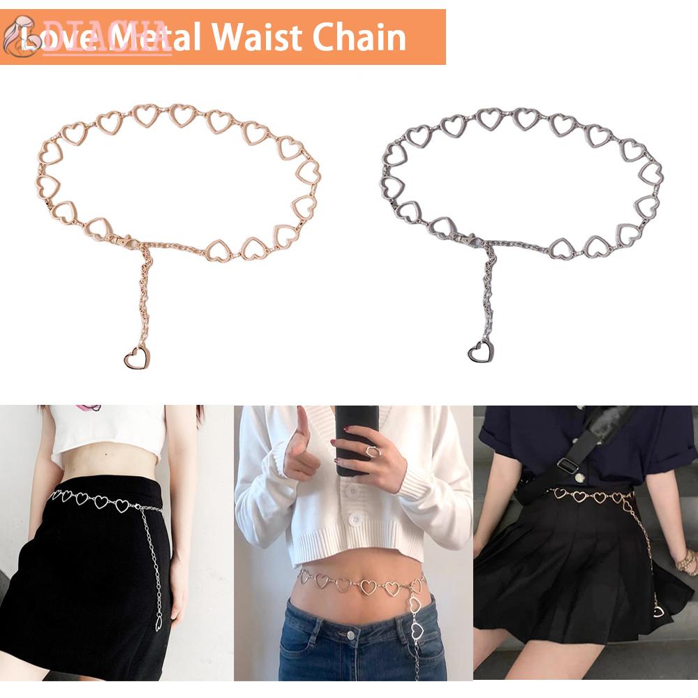 Thắt lưng dạng chuỗi hình trái tim thời trang thanh lịch cho nữ