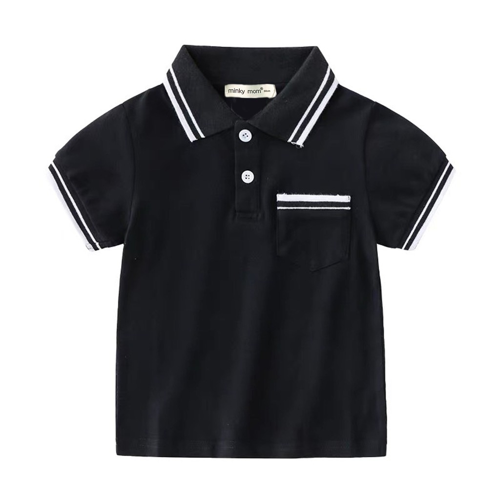 [COTTON 100%] Áo Polo Cho Bé Trai Minky Mom Cao Cấp Cổ Pha Màu Cực Đẹp Namkidshop (QATE315)