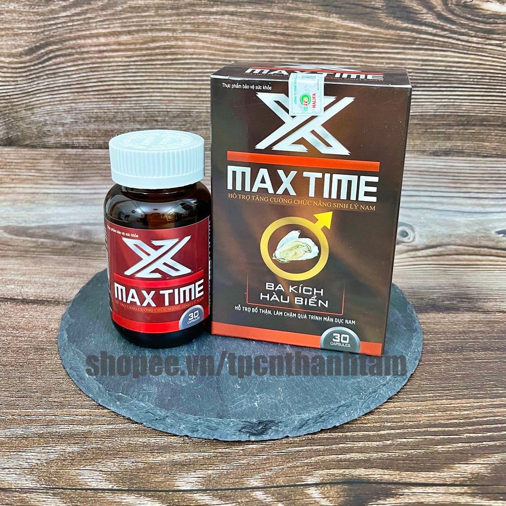 Viên uống hảu biển MAXTIME hỗ trợ trăng cường sinh lý, giảm xuất tính sớm