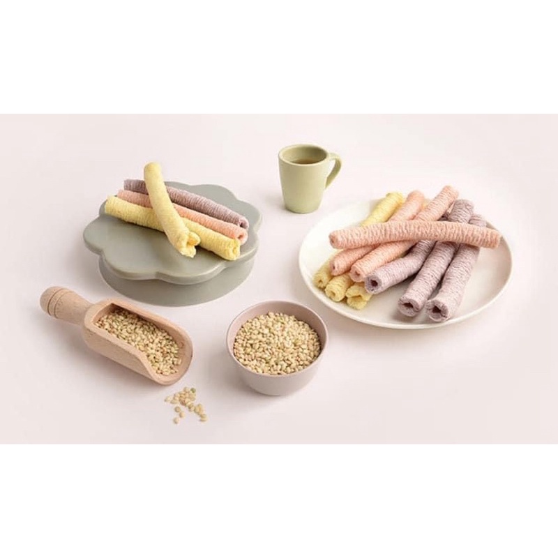 Bánh Ăn Dặm Gạo Lứt Hữu Cơ Bebecook Hàn Quốc Cho Bé Từ 7 Tháng