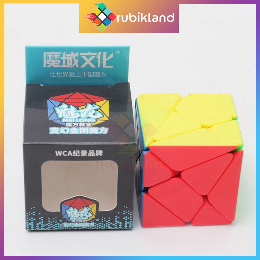 Rubik MoYu Axis Cube Stickerless MeiLong Rubic Stickerless Biến Thể Không Viền Đồ Chơi Trí Tuệ