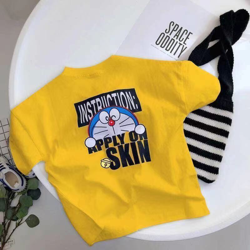 Mới Áo Thun Cotton Siêu Mềm Ngắn Tay In Họa Tiết Hoạt Hình Cho Bé