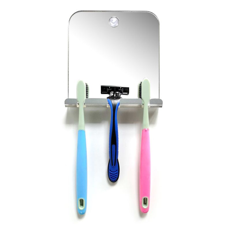 Youyo Gương Cạo Râu Acrylic Không Sương Mù Không Cần Khoan Lỗ Có Giác Hút Gắn Tường Nhà Tắm Du Lịch