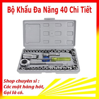 Bộ Khẩu Đa Năng 40 Chi Tiết Cho Mọi Ốc Vít - Bộ Khẩu Thông Minh Mở Siết Ốc