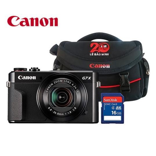 Máy Ảnh Canon PowerShot G7X Mark II Chính Hãng Kèm Túi + Thẻ Nhớ 16GB