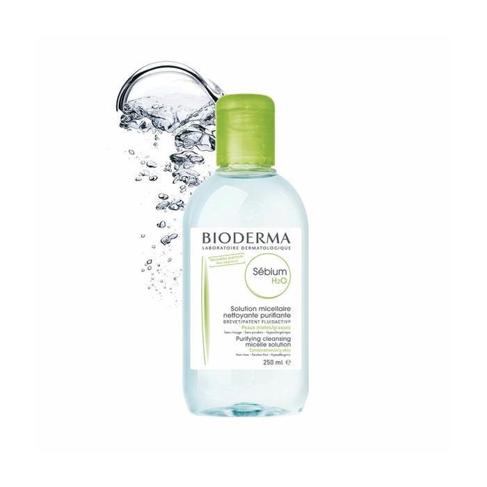 Dung dịch làm sạch và tẩy trang công nghệ Micellar Bioderma Sebium H2O 250ml - AJAS SKINLAB