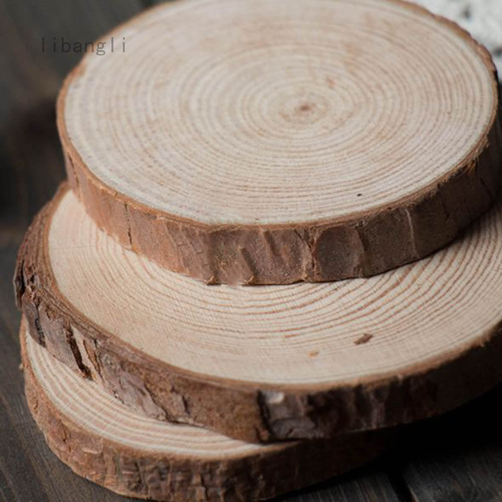 Đế lót ly bằng gỗ thông tự nhiên hình tròn kích thước 7-8*1cm