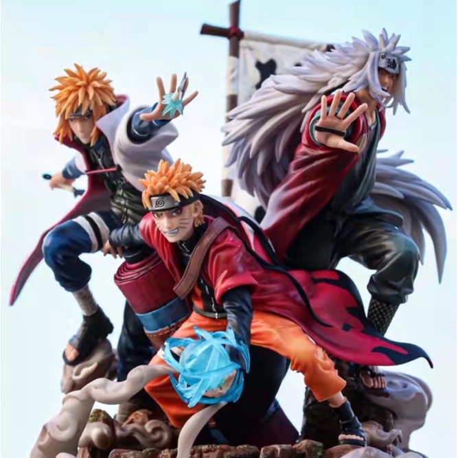 Mô hình Bô 3 Naruto - Minato - Jiraiya 41cm chất lượng cao