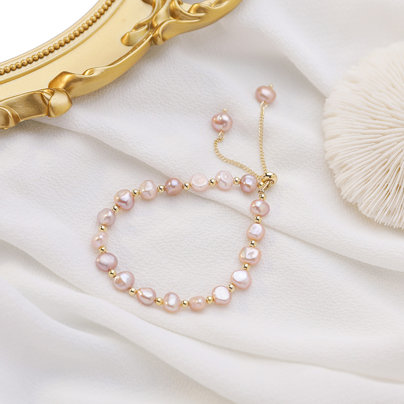 XiaoboACC Vòng Trang Sức Đeo Tay Gắn Hạt Ngọc Trai Giả Đáng Yêu Cho Phái Nữ