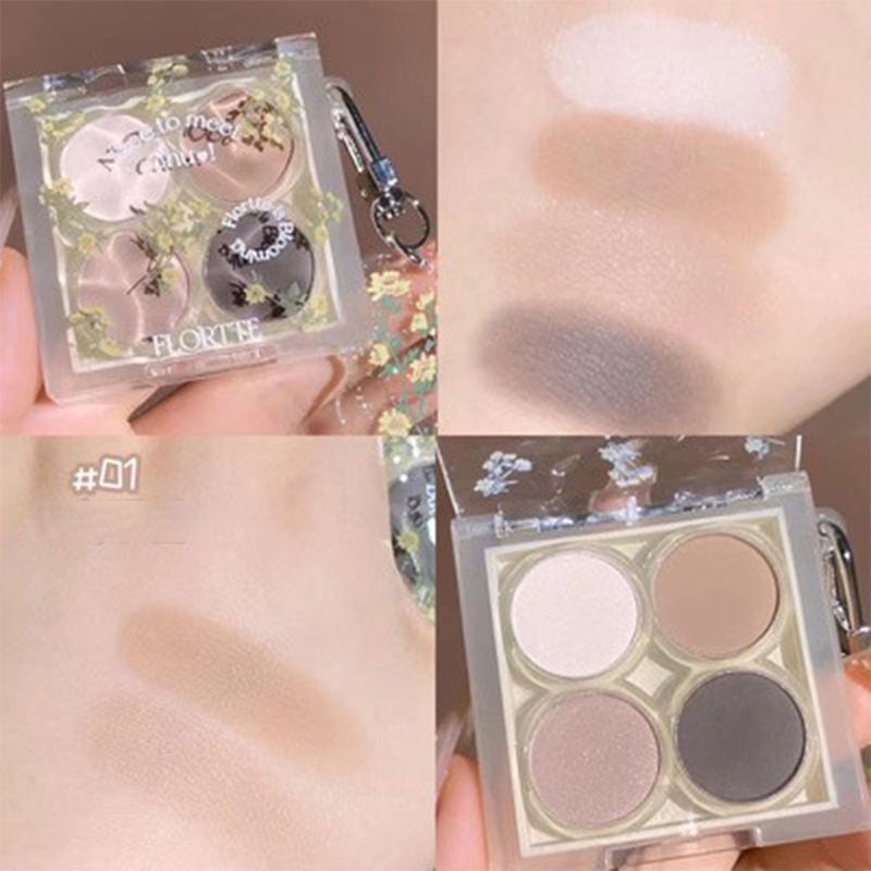 Phấn Mắt Dạng Lỏng Màu Lì Gợn Sóng Thương Hiệu FLORTTE