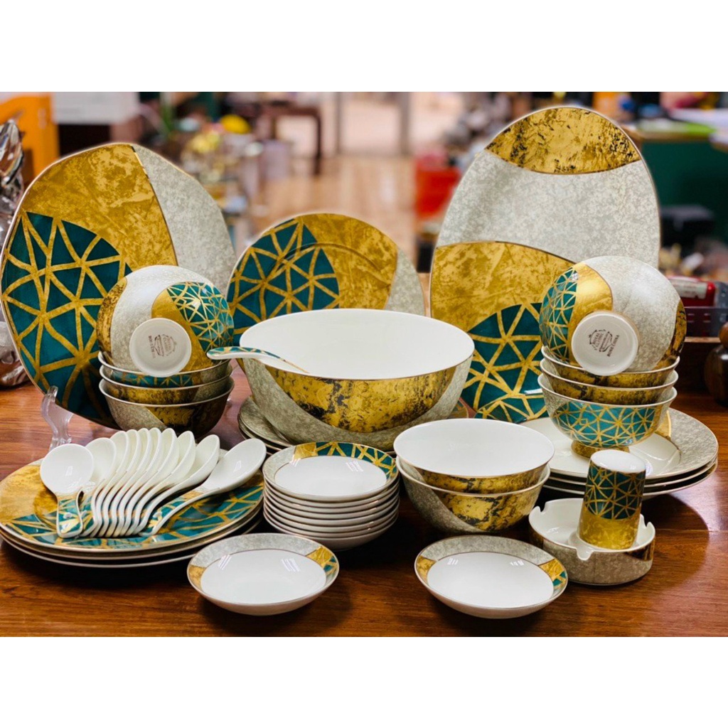 Bộ Bát Đĩa Cao Cấp. Set Bát Đĩa Cao Cấp Sứ Xương. Chén Đĩa Cao Cấp Sứ Xương. Bát Đĩa Đẹp