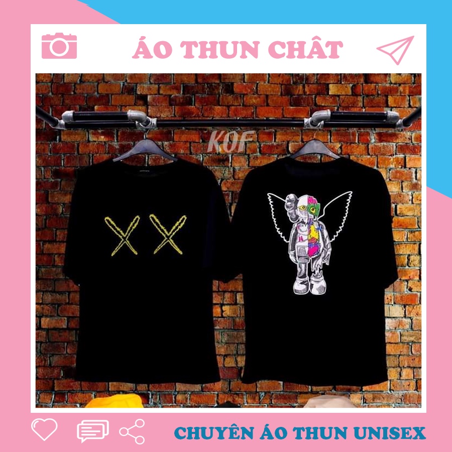 🆕 [SIÊU SALE] 👘 Áo Thun Bearbrick Unisex Form Rộng Nam Nữ Chất Liệu Cotton Dày Mịn Hot Trend Độc Lạ 👘
