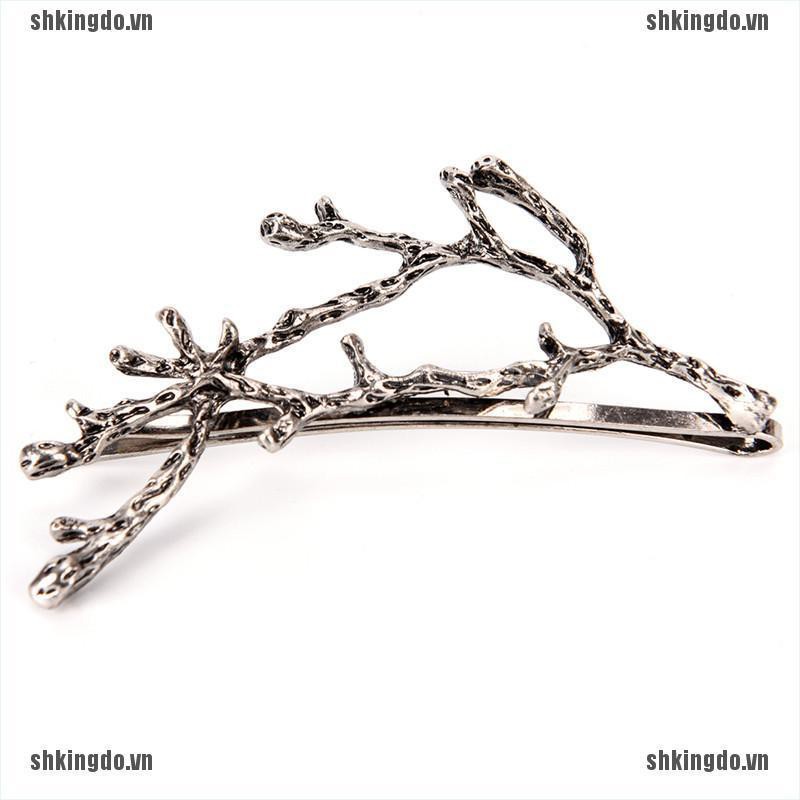 SKINDO Celebrity Metal Tree Branch Hairpins Gold Silver Hair Clips for Lady Bobby Pin