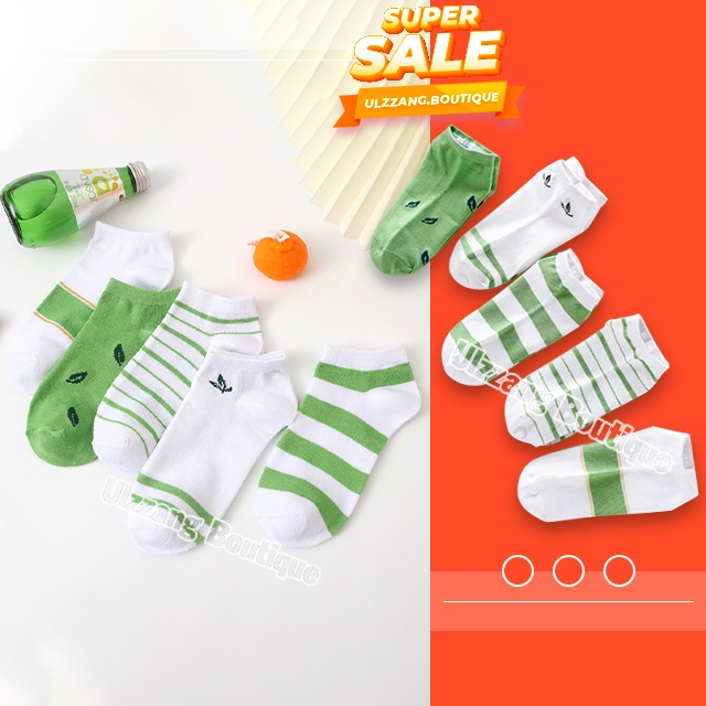 Tất vớ gấu cổ ngắn họa tiết trà xanh Hàn Quốc Brown hàng nhà máy đẹp có ảnh thật